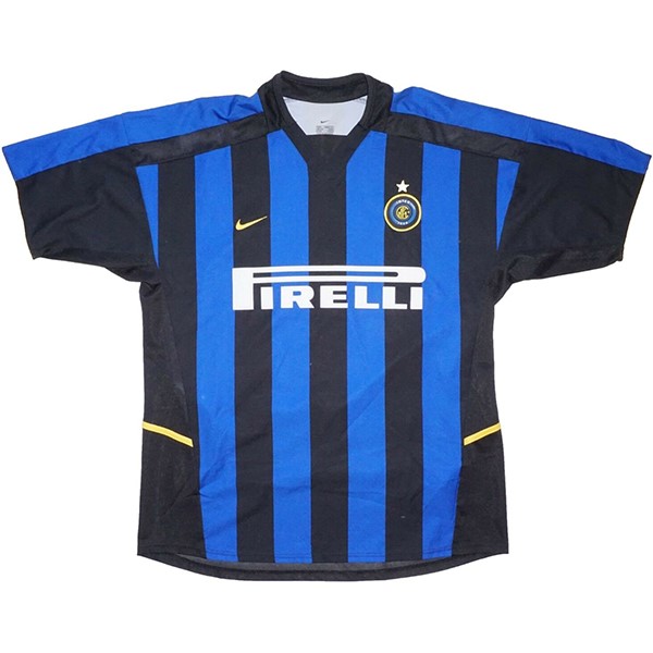 Tailandia Camiseta Inter Milan 1ª Kit Retro 2002 2003 Azul